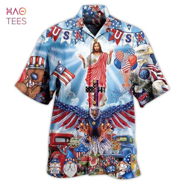 [BEST] America Patriotism Jesus Edition – Hawaiian Shirt 3D