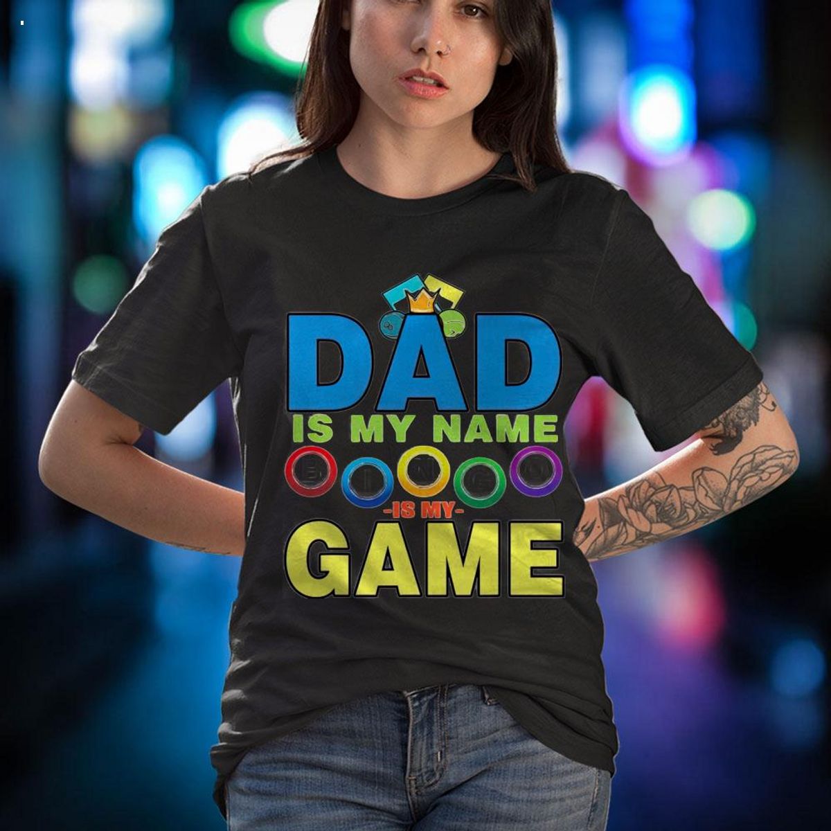 Dad Lucky Bingo Player Dadfathers Day Funny