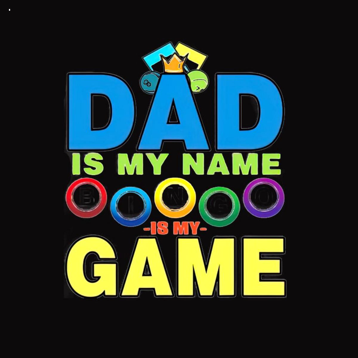 Dad Lucky Bingo Player Dadfathers Day Funny