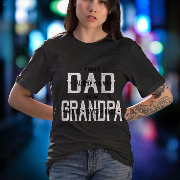 Lovelypod – First Dad Now Grandpa Shirt