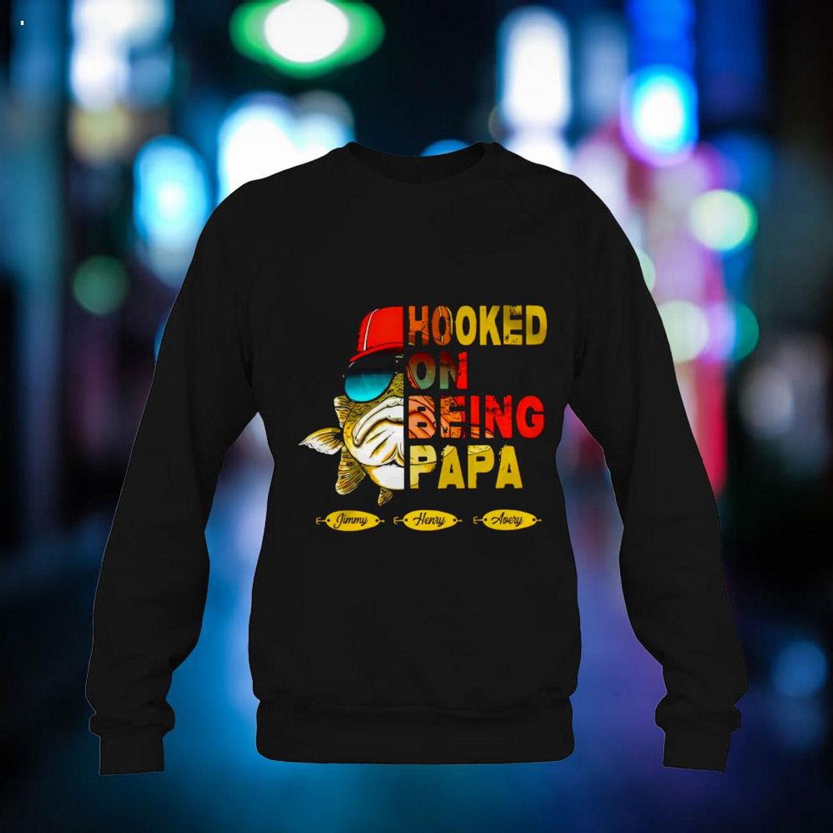Lovelypod - Hooked By Being Fishing Father's Day Shirt