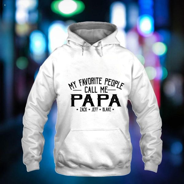 Lovelypod – Personalized My Favorite People Call Me Papa Shirt