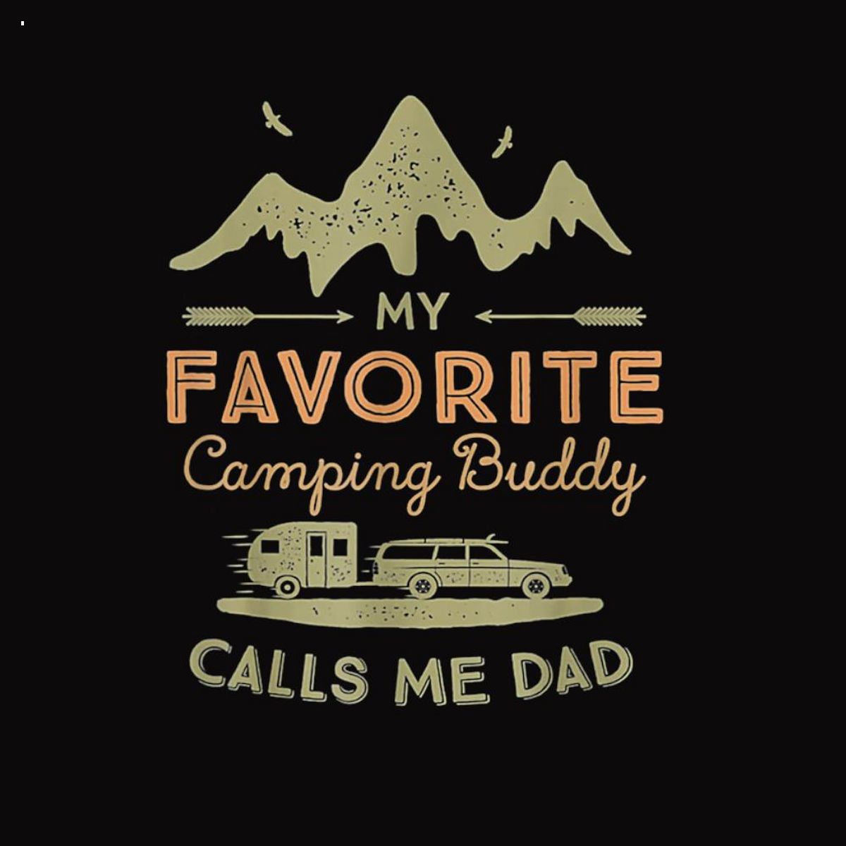 Mens My Favorite Camping Buddy Call Me Dad Shirt