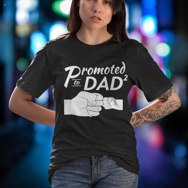 Mens Promoted To Dad For Second Time Shirt