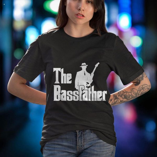 Mens The Bassfather Funny Quote For Bass Guitarist Shirt