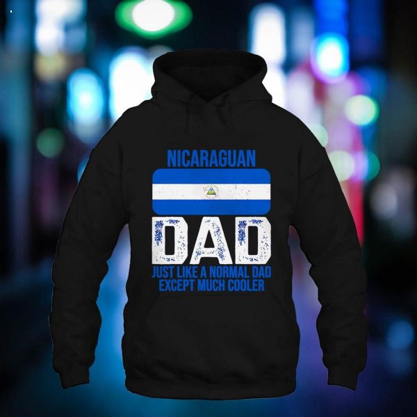 Mens Vintage Nicaraguan Dad Nicaragua Flag For Father’s Day