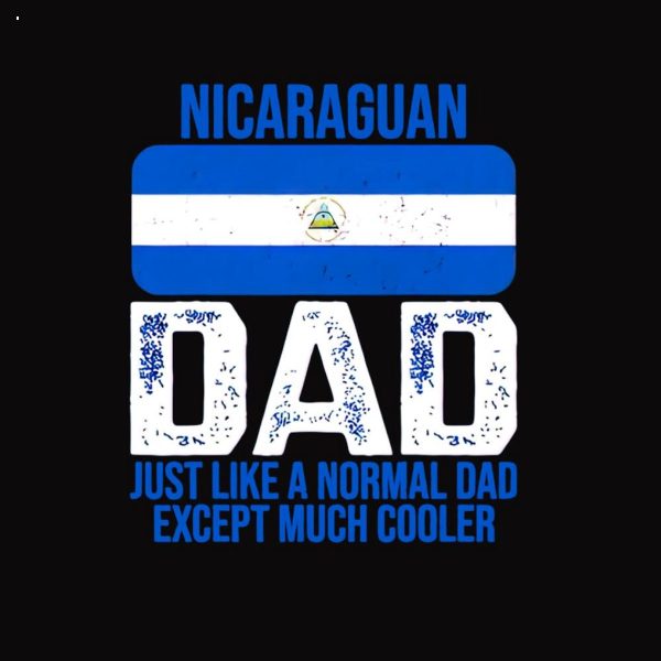 Mens Vintage Nicaraguan Dad Nicaragua Flag For Father’s Day