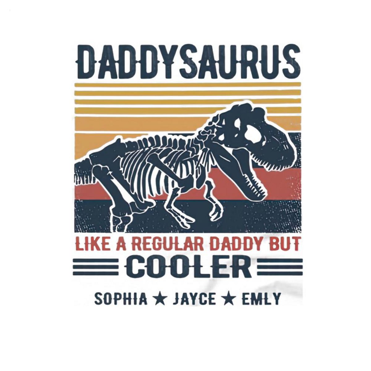 Retro Vintage Daddysaurus Like A Regular Daddy Shirt