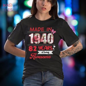 82 Year Old vintage 1940 82th Birthday Shirt