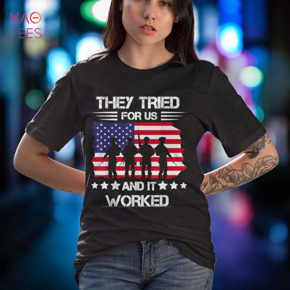 Memorial Day They Tried For Us & It Worked Military Vintage Shirt