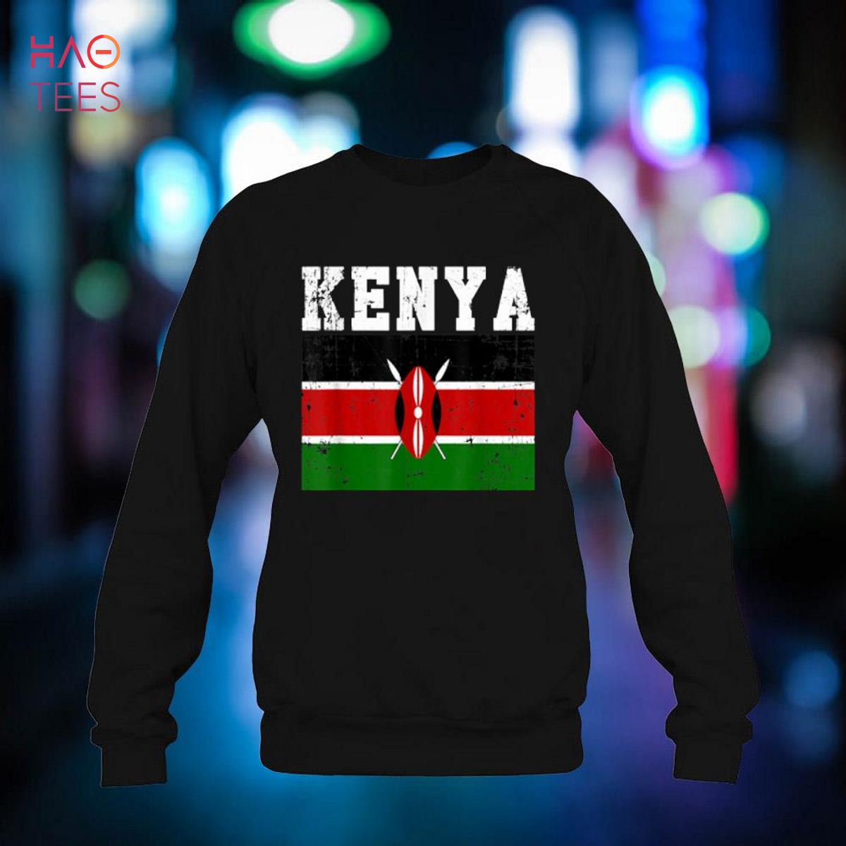 Retro Vintage Kenya Flag Kenyan Roots Shirt