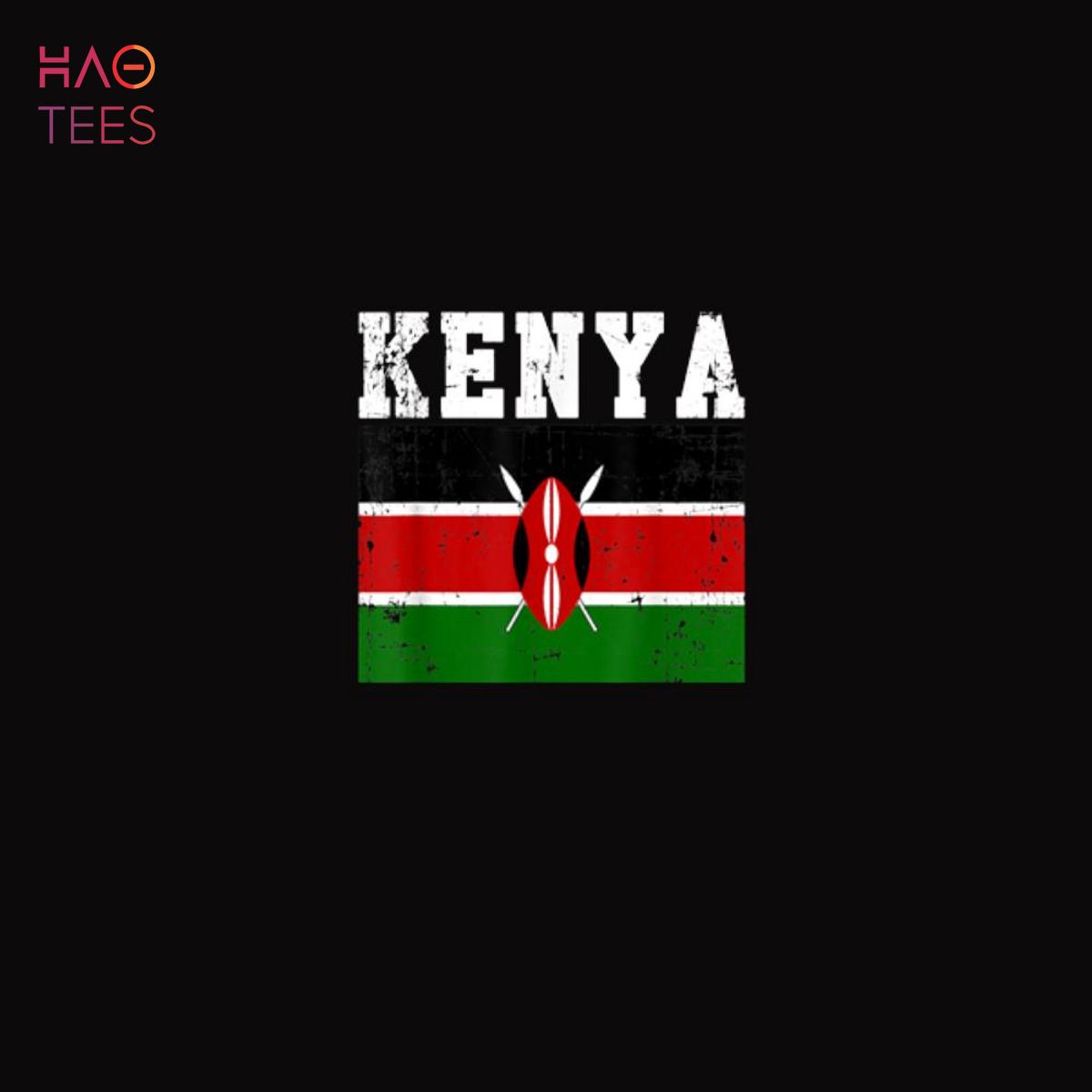 Retro Vintage Kenya Flag Kenyan Roots Shirt