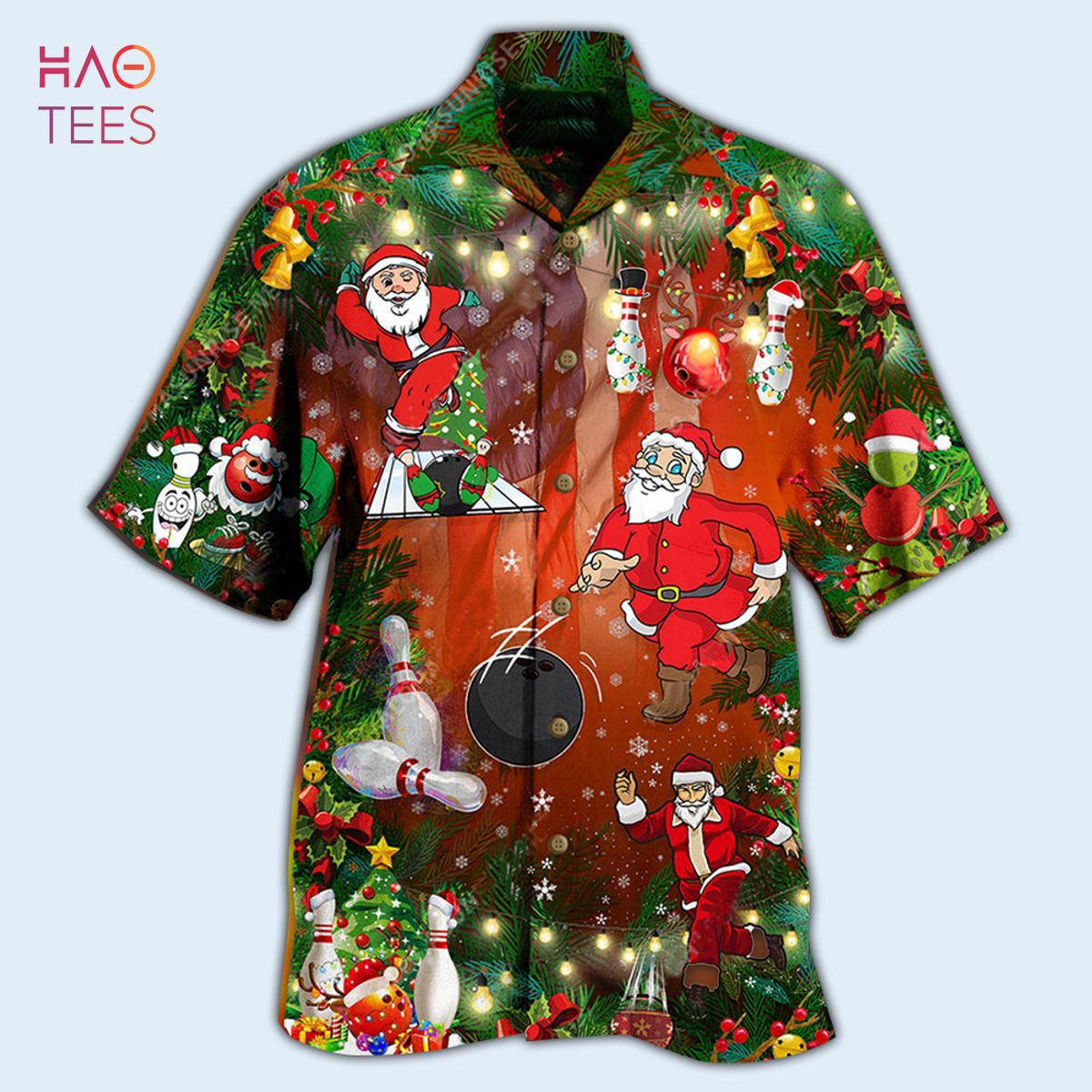 Bowling Do You Wanna Solo Bowling With Santa Claus Limited Hawaiian Shirt