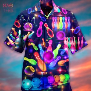 Bowling Rainbow Neon Style Limited Edition Hawaiian Shirt