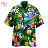 Bowling tropical leaf Hawaiian shirt