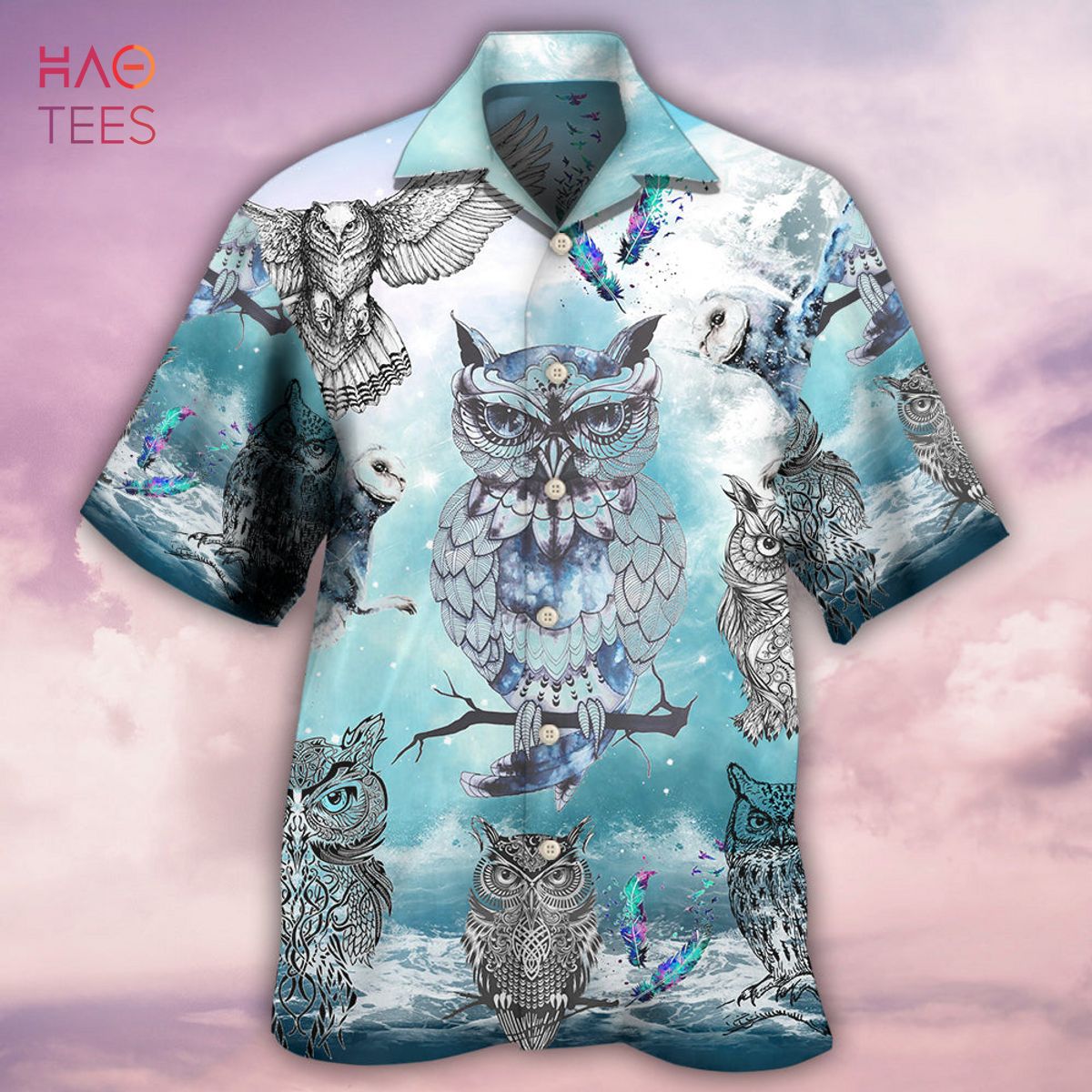 New Customized Hawaiian Shirt with Teams Pattern 2022 - Owl