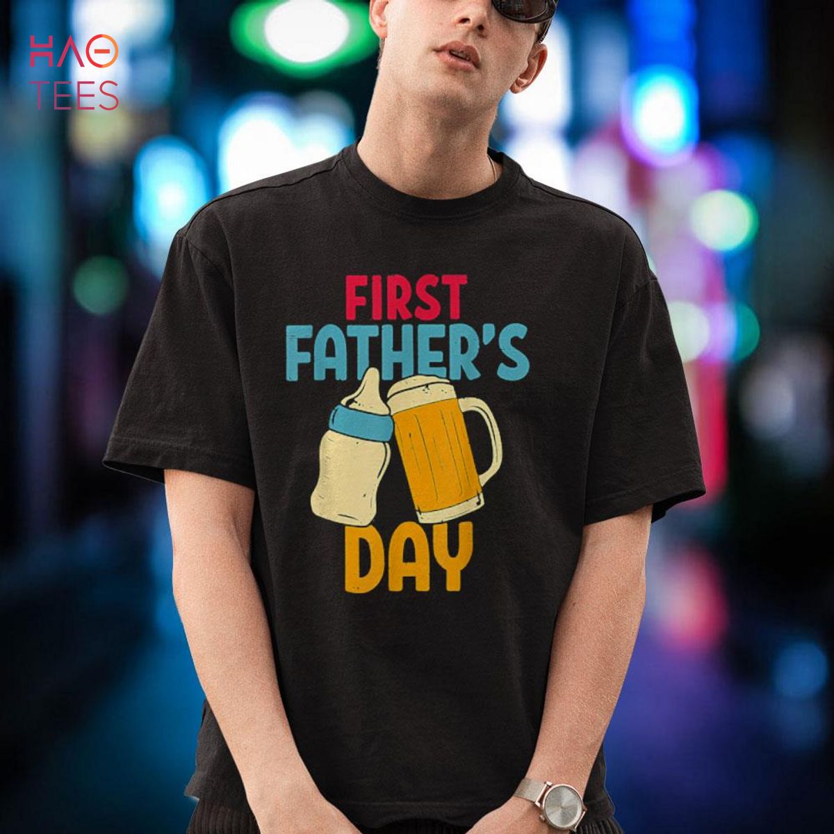 First Father’s Day Gift Beer Baby Bottle Daddy 2022 Dad