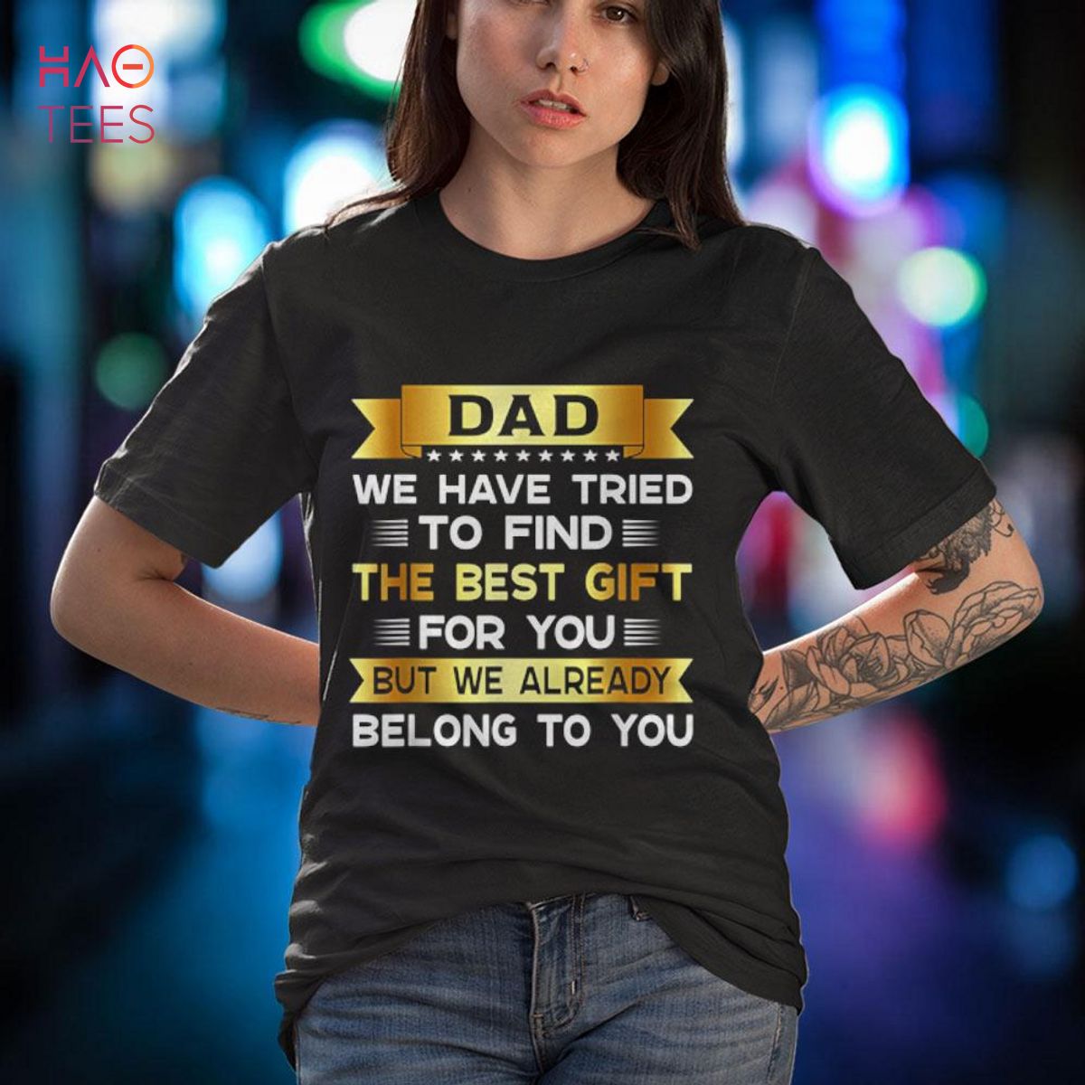 Mens Funny quote for father's day Dad from Daughter Son Wife