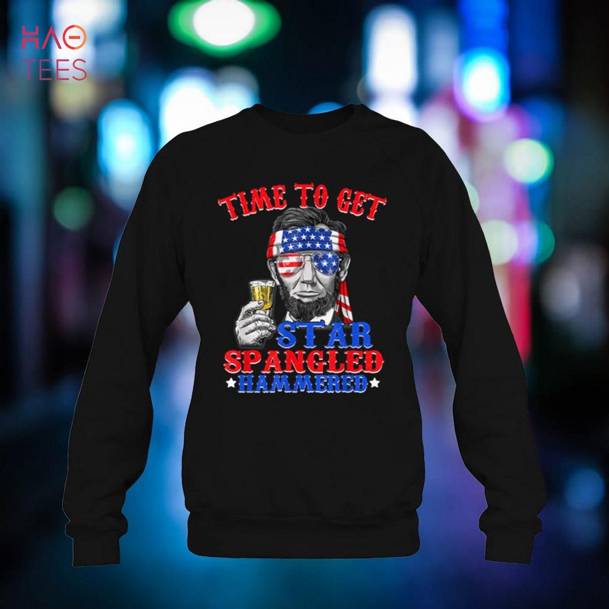 Time To Get Star Spangled Hammered T shirt 4th of July Men