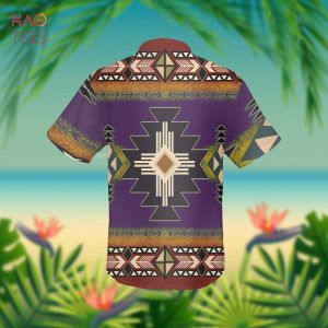 Southwest Purple Symbol Native American Hawaiian Shirt 3D