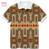 Purple Pattern Native American Polo T-Shirt 3D