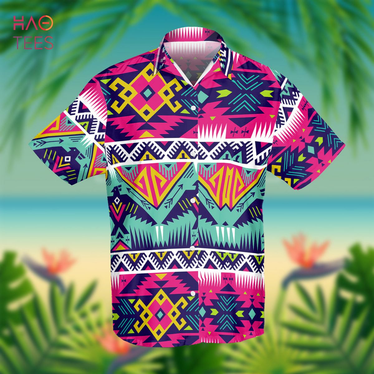Full Color Thunder Bird Native American Hawaiian Shirt 3D