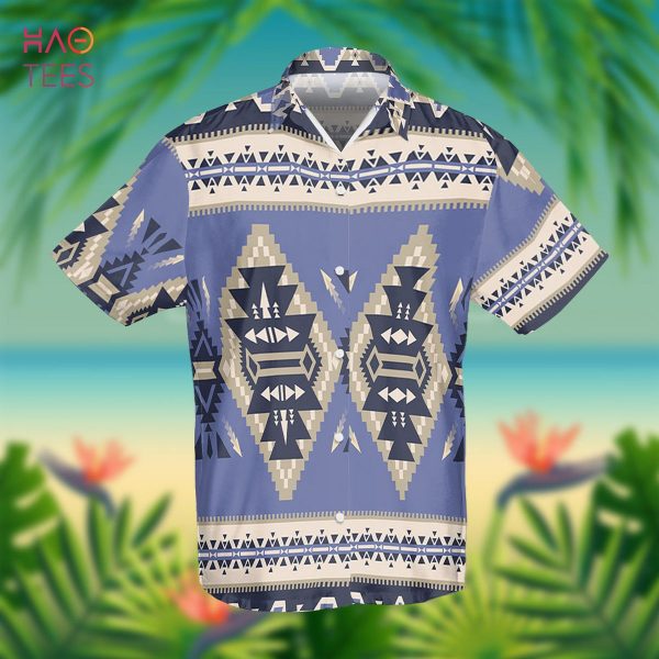 Purple Ethnic Pattern Retro Native American Hawaiian Shirt 3D