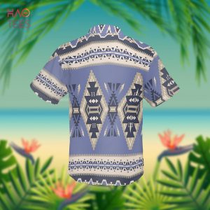 Purple Ethnic Pattern Retro Native American Hawaiian Shirt 3D