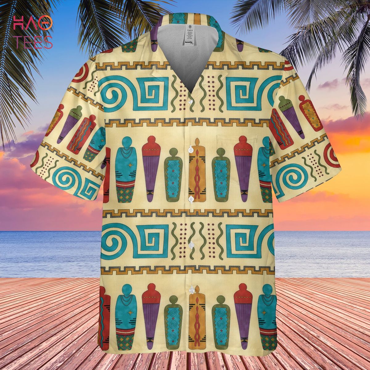 Pattern Girl Native Light Hawaiian Shirt 3D