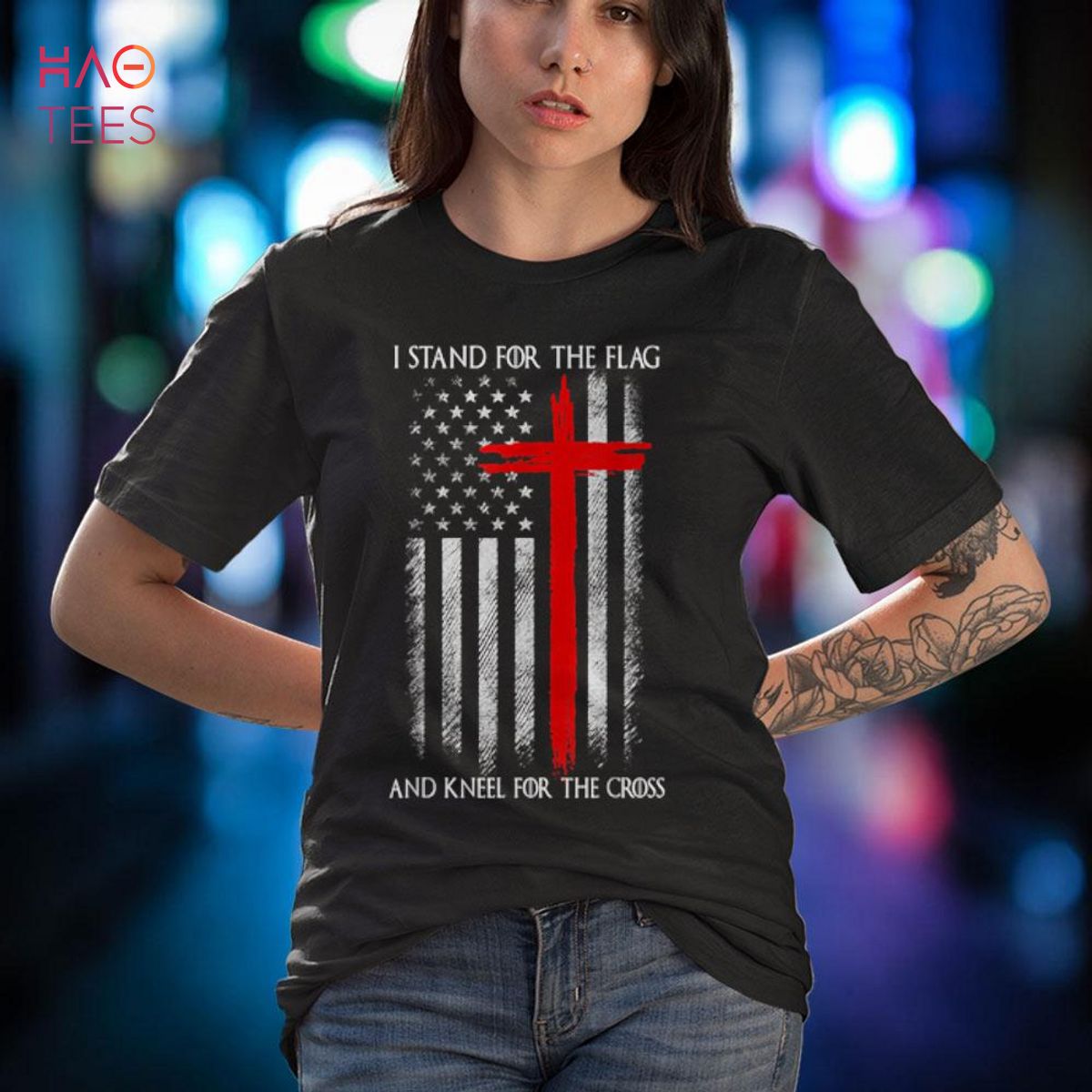 I Stand For The Flag And Kneel For The Cross, Memorial Day Shirt I Stand For The Flag And Kneel For The Cross, Memorial Day Shirt