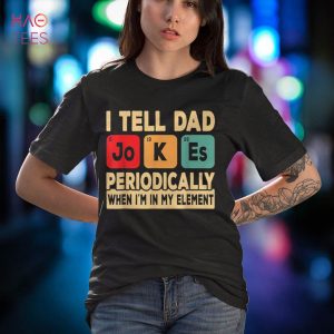 I Tell Dad Jokes Periodically Funny Retro Father Daddy Shirt