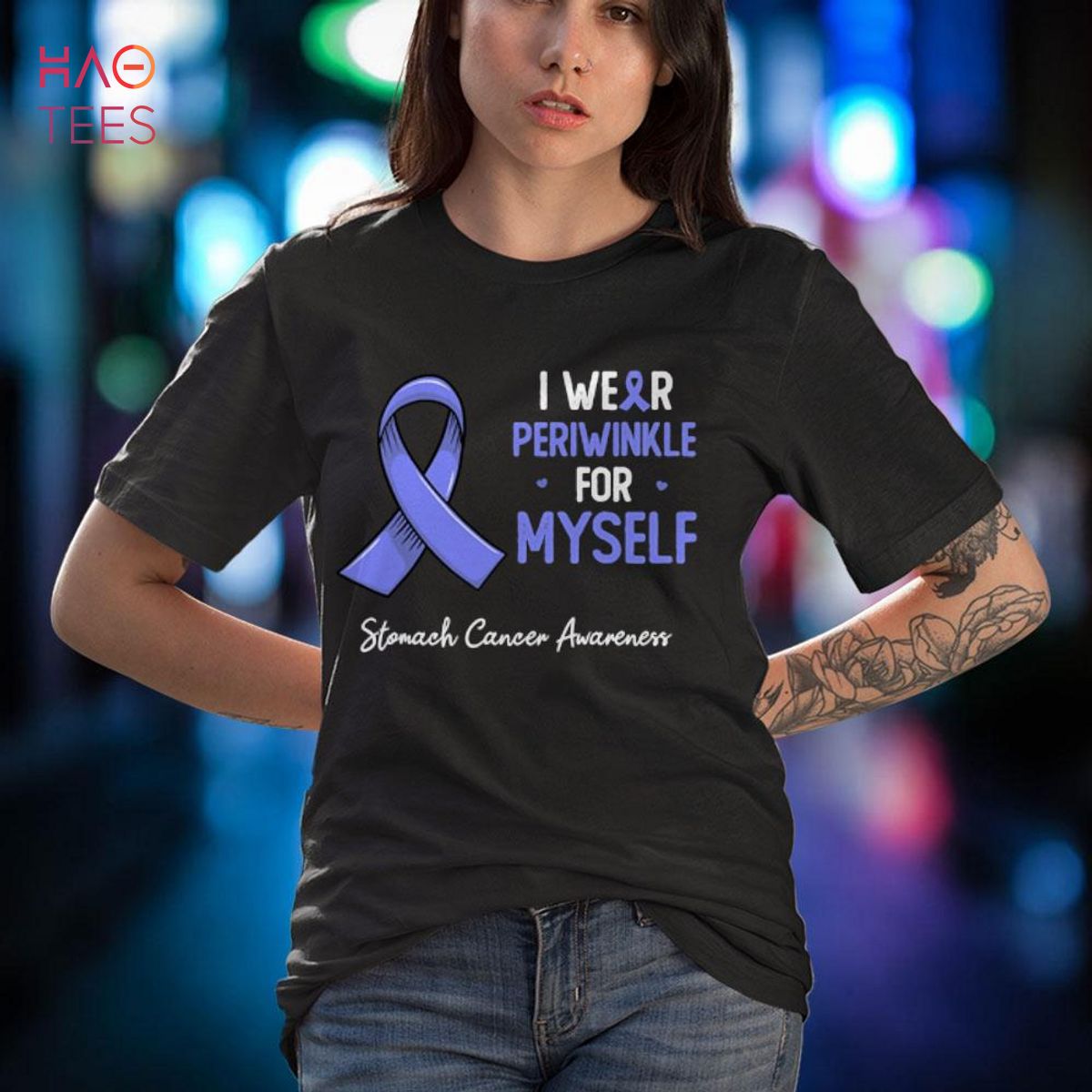 I wear periwinkle for myself stomach cancer awareness month Shirt I wear periwinkle for myself stomach cancer awareness month Shirt