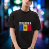Womens Retro Vintage Moldova Flag Moldovan Roots Shirt