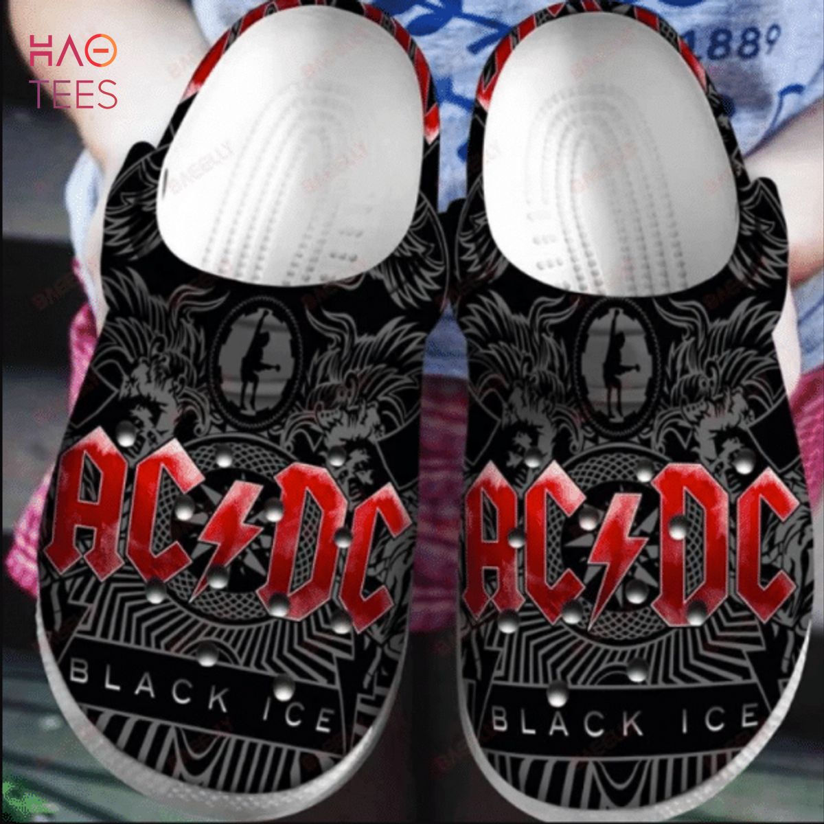 Ac-dc Crocs Clog Shoes