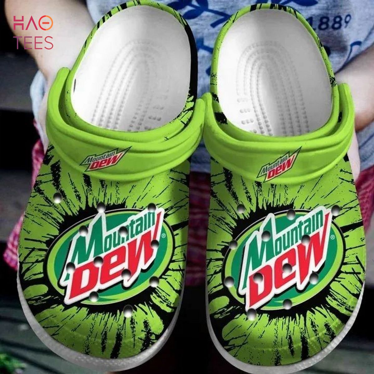 Amazon Pepsico Mountain Dew Crocs Clog Shoes