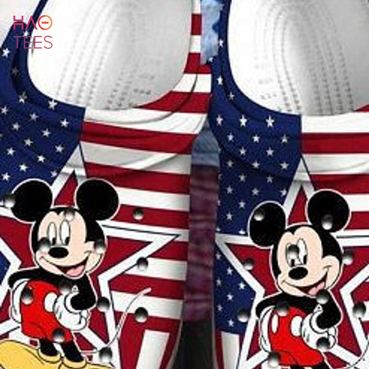 American Flag Mickey Mouse Crocs Crocband Clog  Clog Comfortable For Mens And Womens Classic