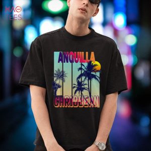 Anguilla Retro Vintage Style Palm Tree Shirt