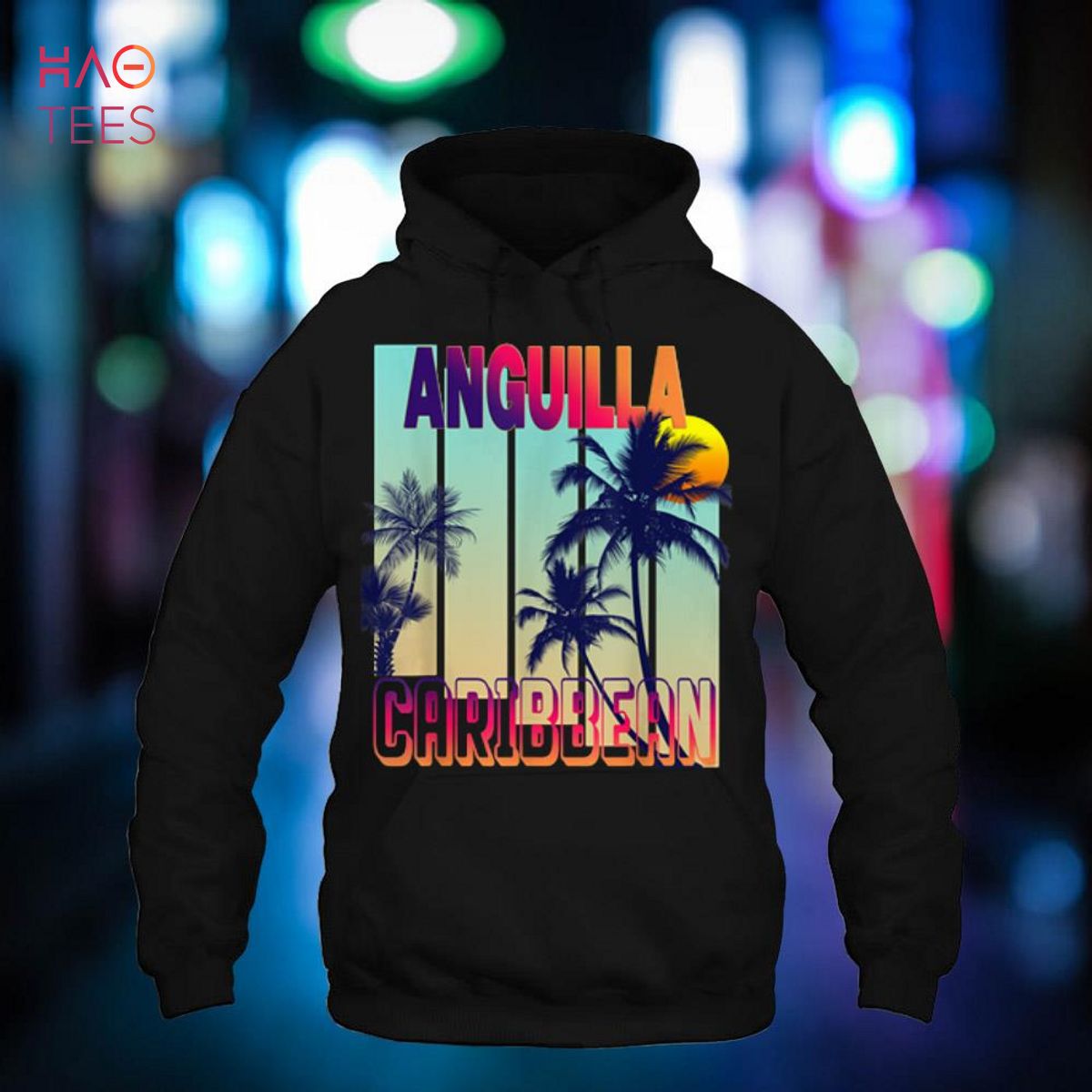 Anguilla Retro Vintage Style Palm Tree Shirt Anguilla Retro Vintage Style Palm Tree Shirt