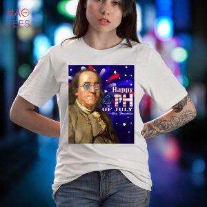 Ben Franklin Sunglasses 4th of July Design Shirt