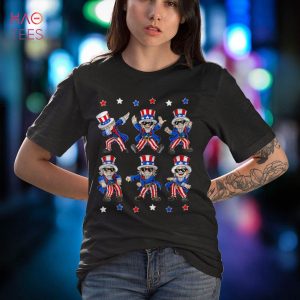 Dancing Uncle Sam 4th of July Boys Girls Kids Funny Dance Shirt