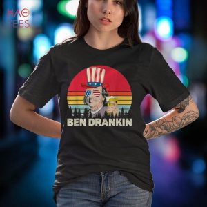HOT Ben Drankin 4th Of July Benjamin Franklin Men American Flag Shirt