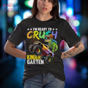 Kindergarten Dinosaur Monster Truck Back to School Boys Gift Shirt