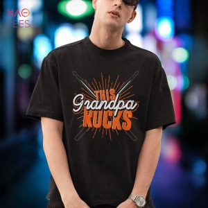 Mens Retired Drummer Grandpa Drumsticks Retirement Music Drums Shirt