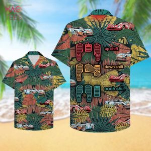 Sports Car Racing Up shift Down shift Oh shi Hawaiian Shirt, Aloha Shirt