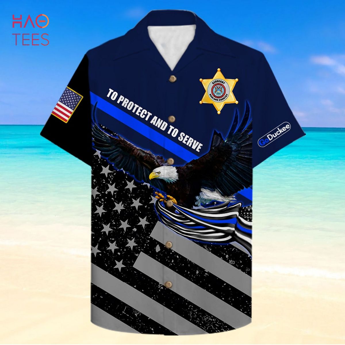 To Protect and To Serve Hawaiian Shirt, Aloha Shirt - Gift for Police To Protect and To Serve Hawaiian Shirt, Aloha Shirt - Gift for Police
