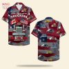 Truck & Duck Pattern Hawaiian Shirt