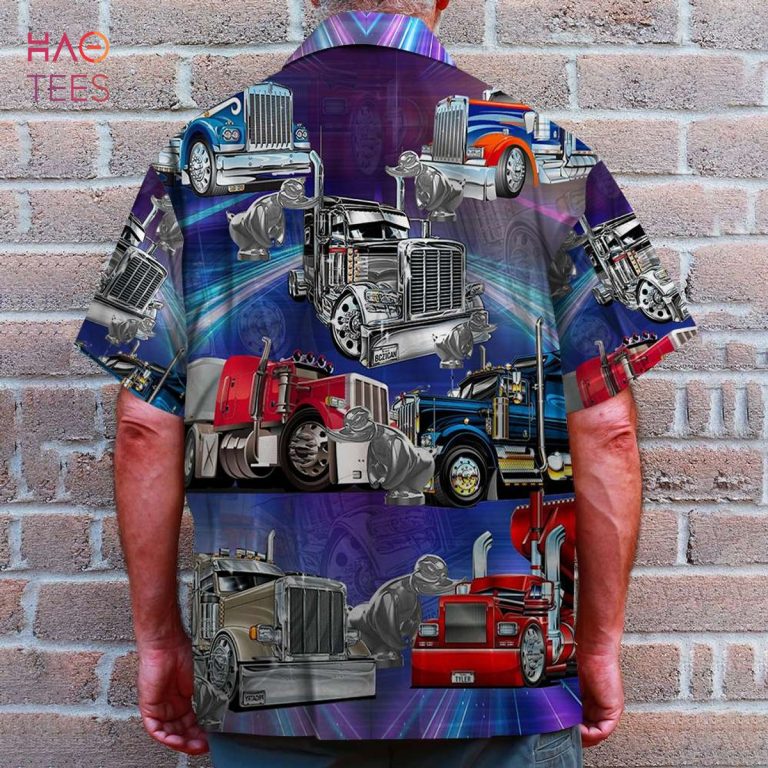 Trucker Hawaiian Shirt, Aloha Shirt POD Design