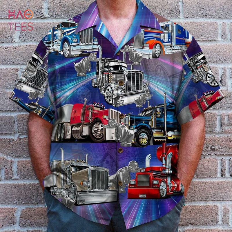 Trucker Hawaiian Shirt, Aloha Shirt POD Design