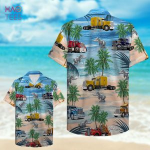 Trucker Semitruck Hawaiian Shirt, Aloha Shirt