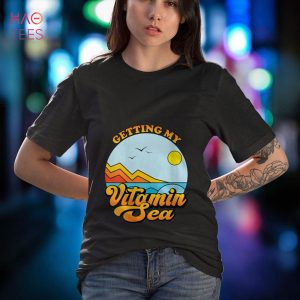 Womens Getting My Vitamin Sea Beach Family Vacation Summer Graphic Shirt